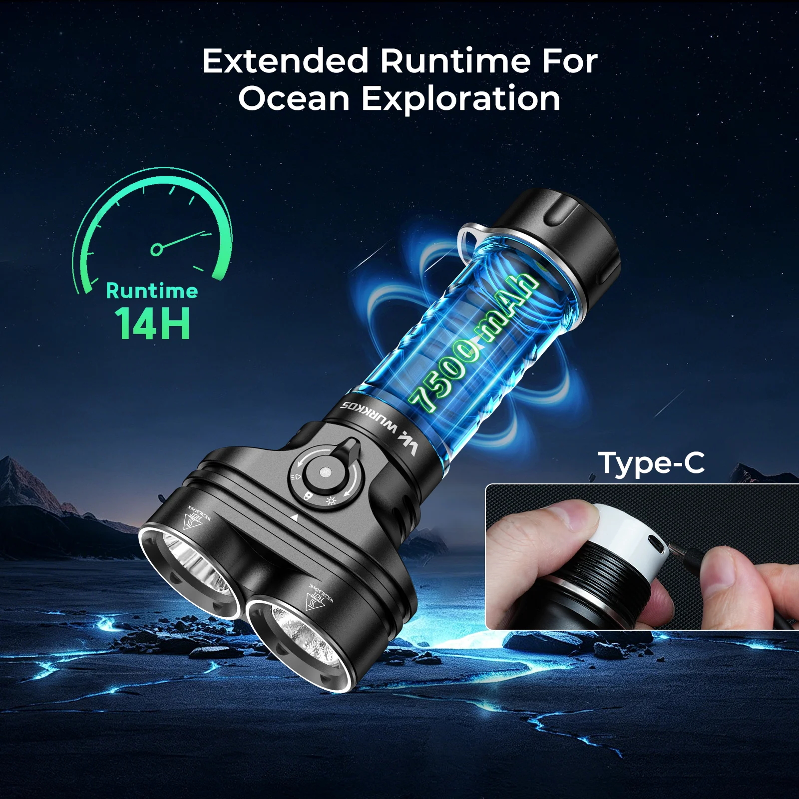 6000 lumen rechargeable flashlight NEBO Redline 6K and the built Stinger Tactical 6,000 Lumen Rechargeable