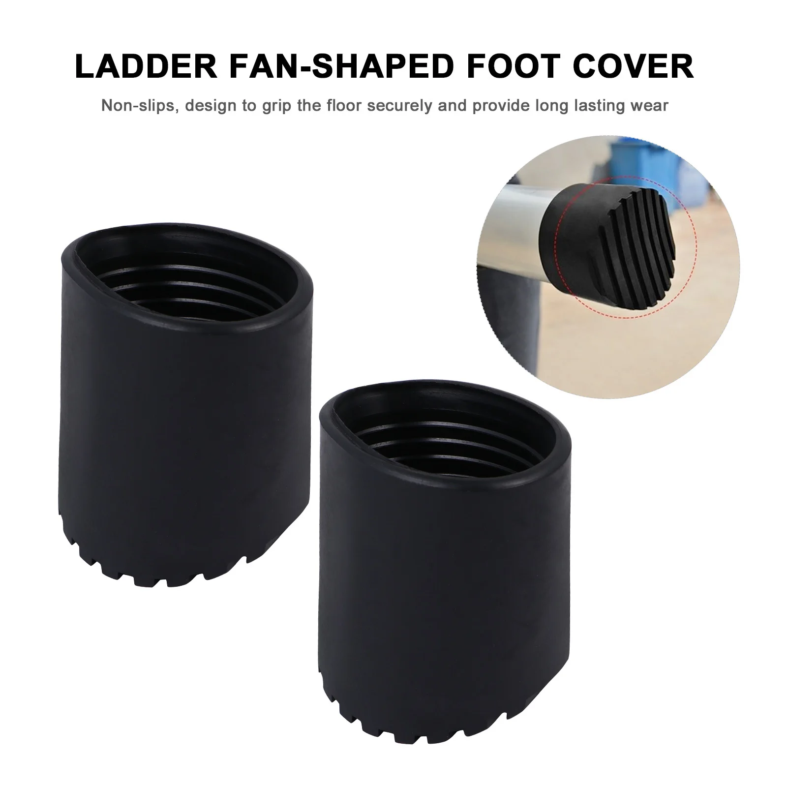 4 pcs Anti Slip Ladder Mat Rubber Foot Cover For Home Safety Ladder Leg Cap Floor Protector Household Accessories Building Tool