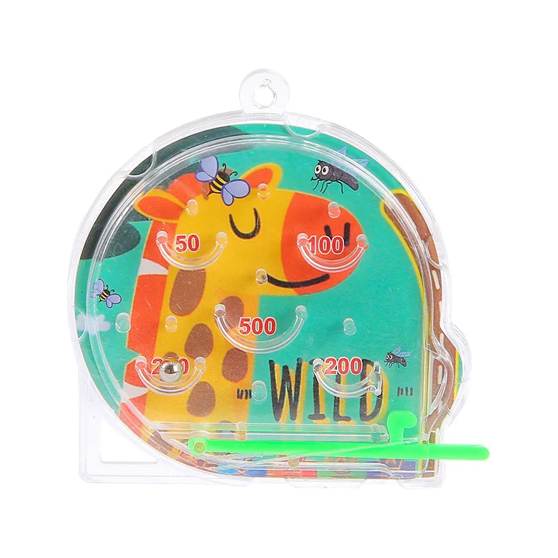 15Pcs Cartoon Animal Pin Ball Maze Puzzle Game Educational Toys for Kids Birthday Party Favors School Gifts Pinata Goodie Bag