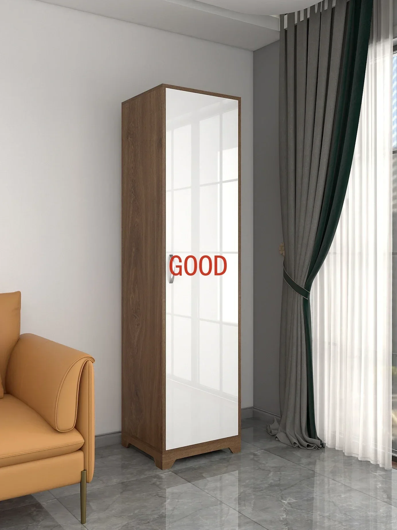 

Simple modern swing door single wardrobe