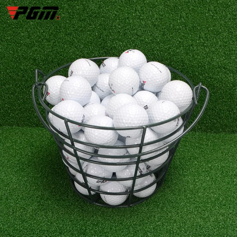 PGM 30 pcs Professional Match Level 3 Layer Golf Balls with Mark Metal Storage Basket Resilient Rubber Club Swing Trainer Ball