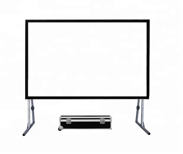 150 180 200 220 250 300 inch 16:9 4:3  front and rear fast fold projection screen portable outdoor projector