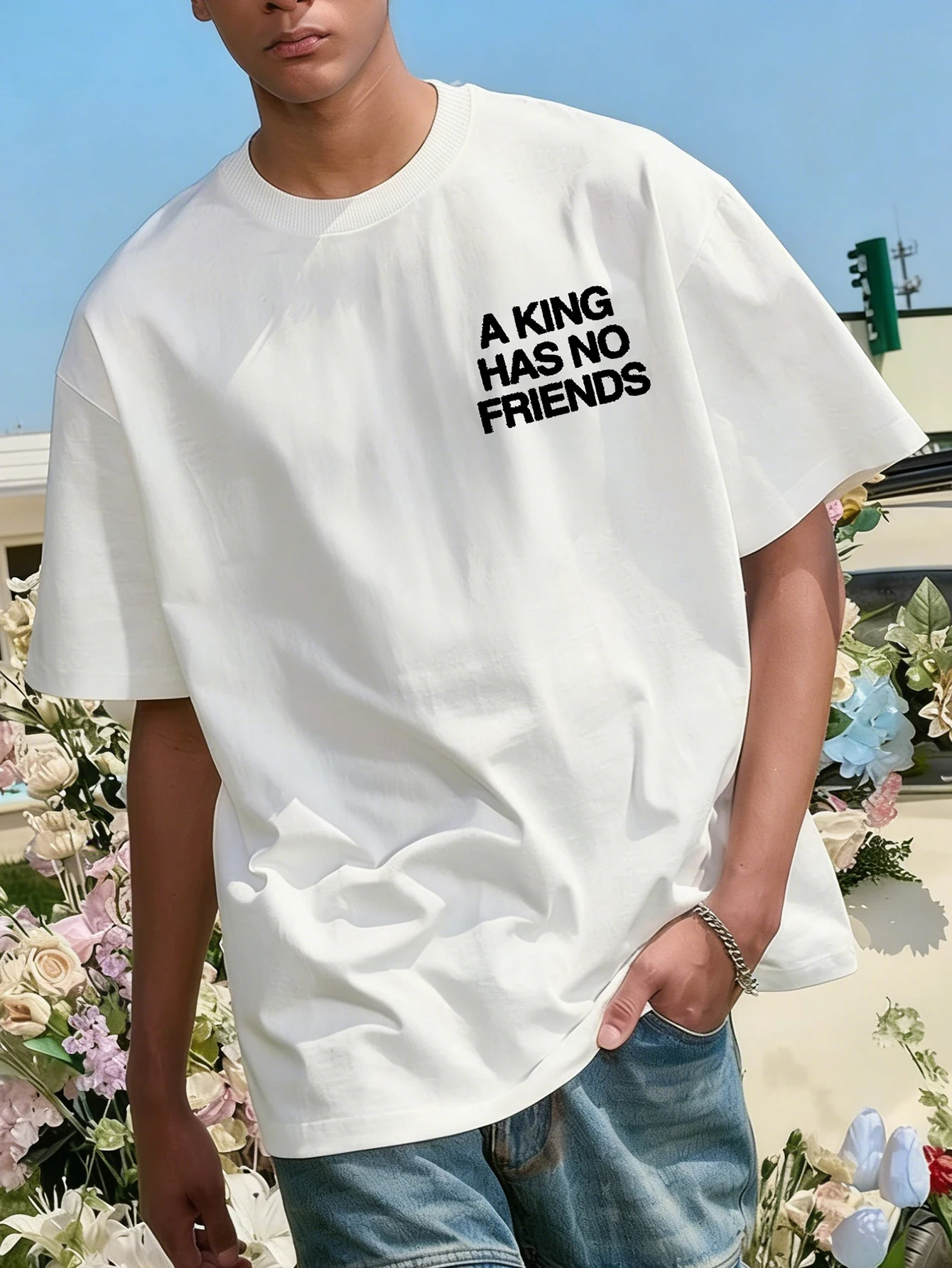 เสื้อยืดโอเวอร์ไซส์สไตล์โกธิคส - Streetwear Brand Slogans บทวิจารณ์และราคา