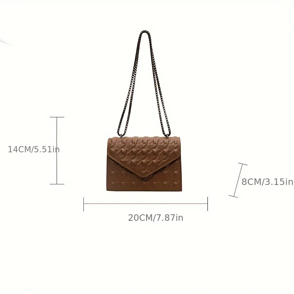 Women Small Bag Shoulder Retro New Chain Square Fashion Pu Leather Crossbody Bag Luxury Brand Design Bolsas