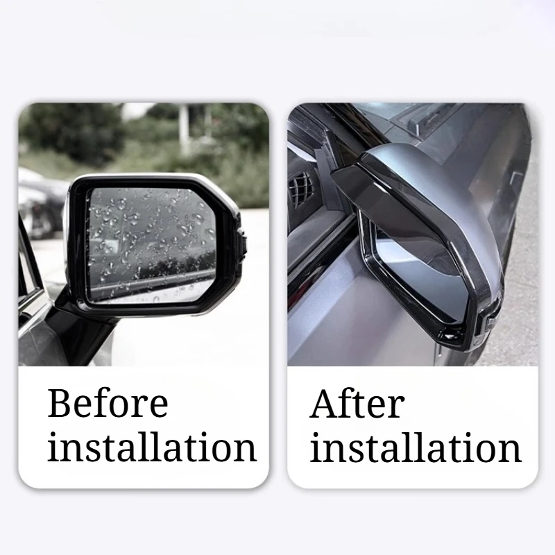 For Jietu Traveler Rearview Mirror Rain Eyebrows Shanhai T2 Reversing Mirror Rain Shield Modified Rearview Mirror Rain Eyebrows