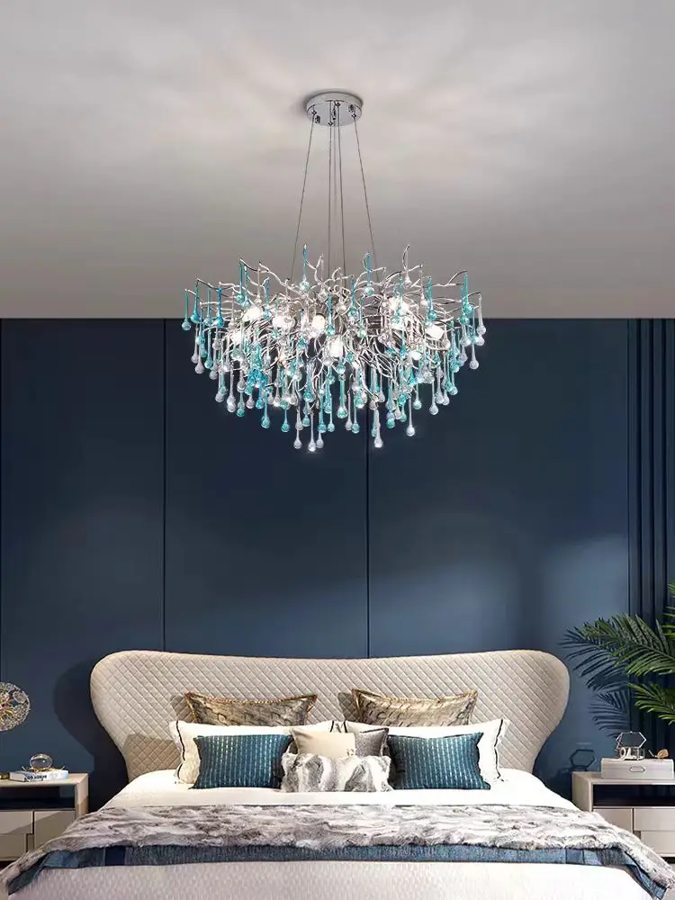 ديكور سقف كريستالي LED لغرفة المعيشة وغرفة النوم وغرفة الطعام والإضاءة الداخلية الردهة والأضواء الفاخرة وديكور المنزل #2