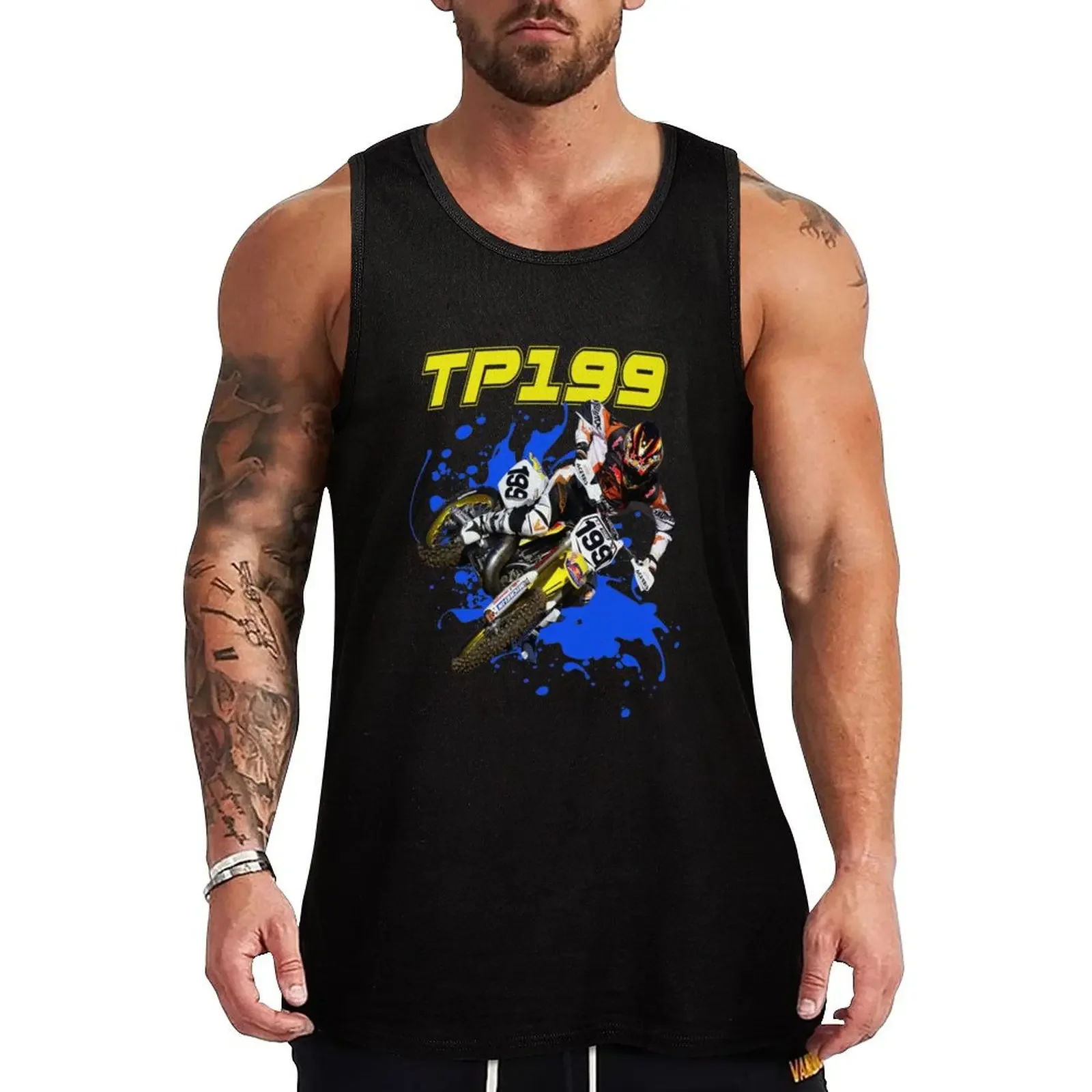 Travis Pastrana 199 Motocross and Supercross Champion 199 Dirt Bike Gift Design Essential . Tank Top t shirts sexy clothes men