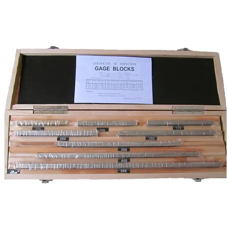 Metric System Rectangular Gage Blocks Set Block Gauge 0 GRADE / 1 GRADE 125-500mm 8pcs/set