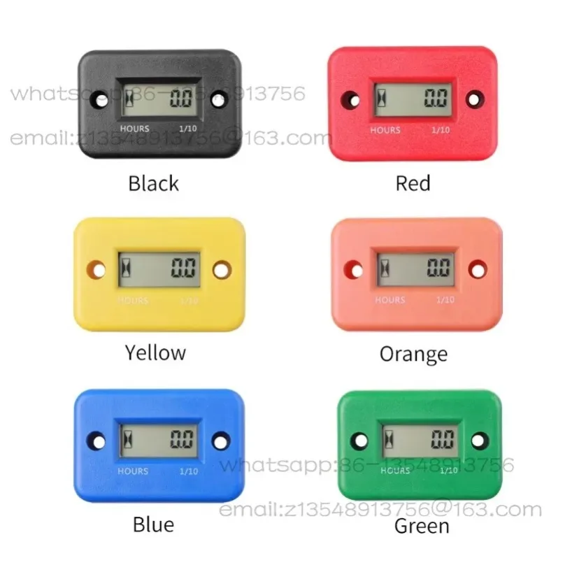 Engine Hour Meter Digital Runtime Counter for Motorcycle Off‑Road Vehicle Maintenance Reminder Timer