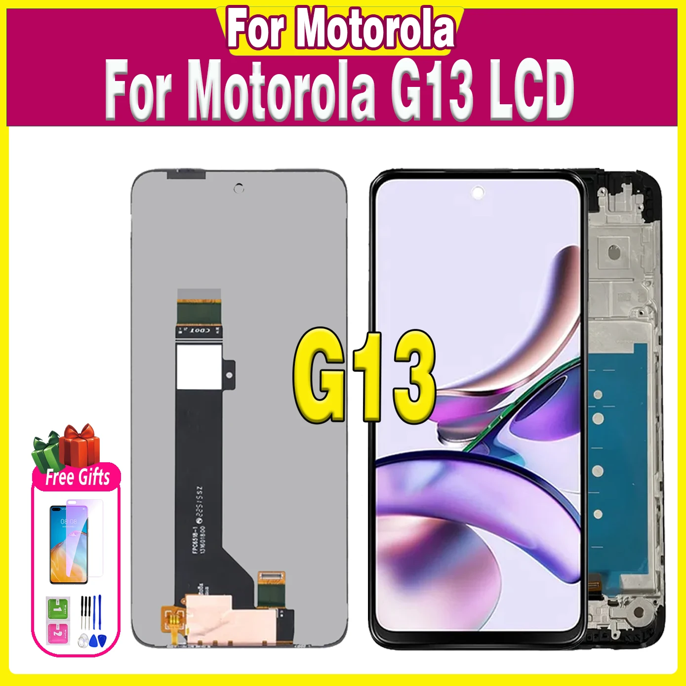 100% Tested For Motorola Moto G13 LCD For Moto G23 Display Touch Screen Digitizer Assembly Replacement Repair Parts High quality