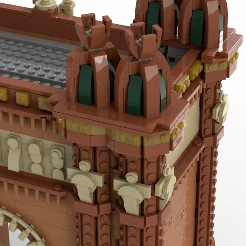Cidade rua vista modelo moc tijolos de construção barcelona monumento tecnologia blocos modulares presentes brinquedos diy conjuntos montagem natal