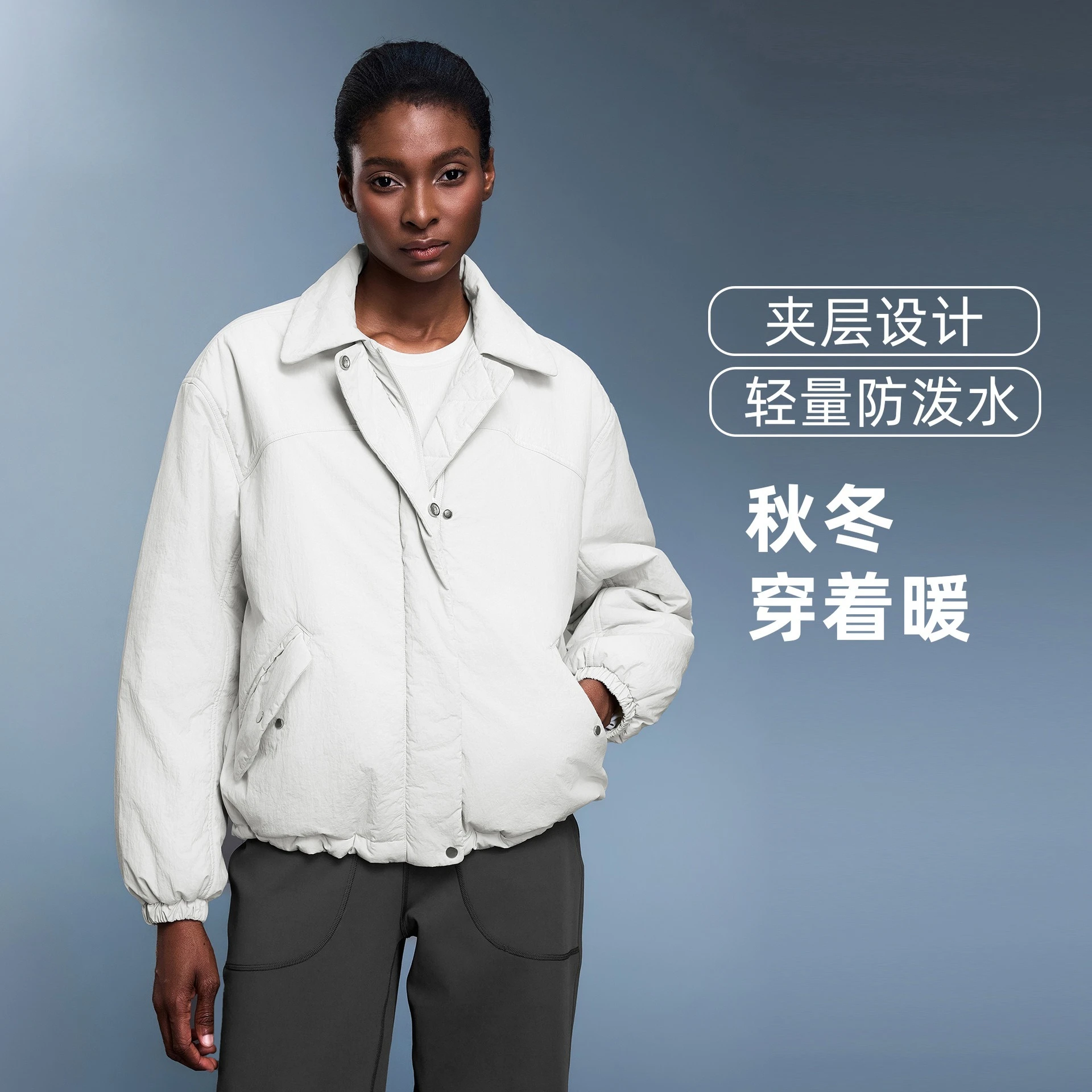 Versatile Lapel-Collar Cotton Coat for Women: Lightweight, Waterproof, Loose-Fitting, Thick, and Warm Fall/Winter Jacket
