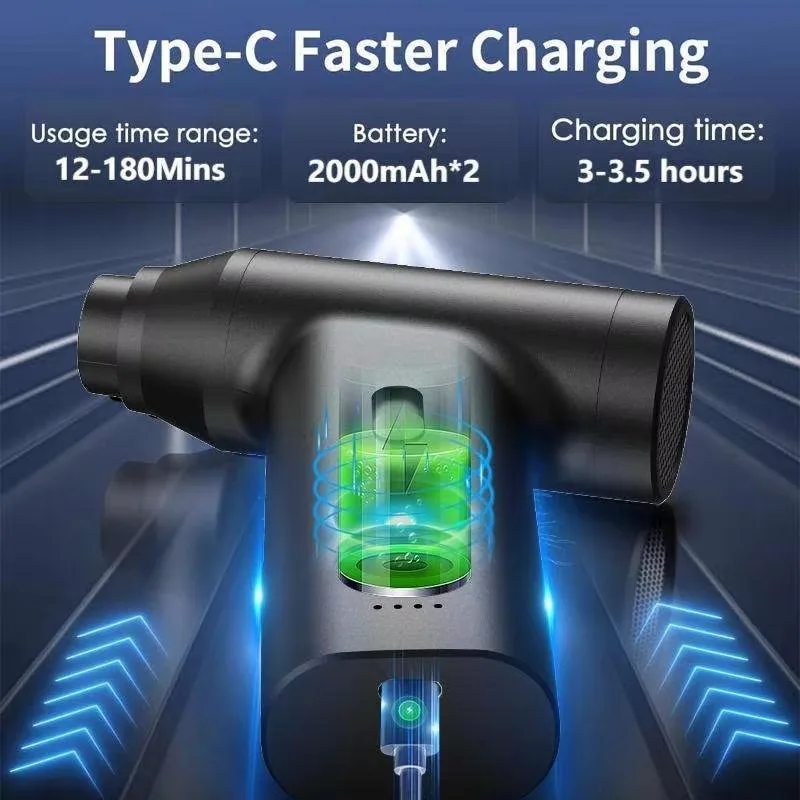 Electric Compressed air duster Cleaning Canned air Spray Blower Computer Keyboard Electronic Cleaning Compressed air duster