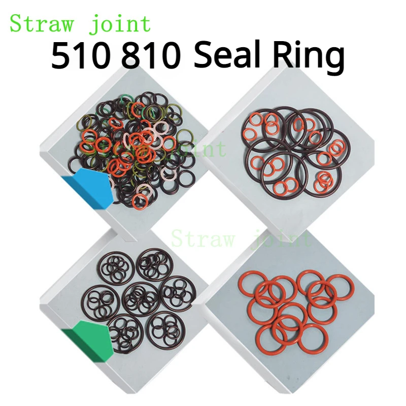 100PCS 510 810 Tip Straw Joint Silicon Seal Ring O-ring for Drip MTL Gaskets TIPS