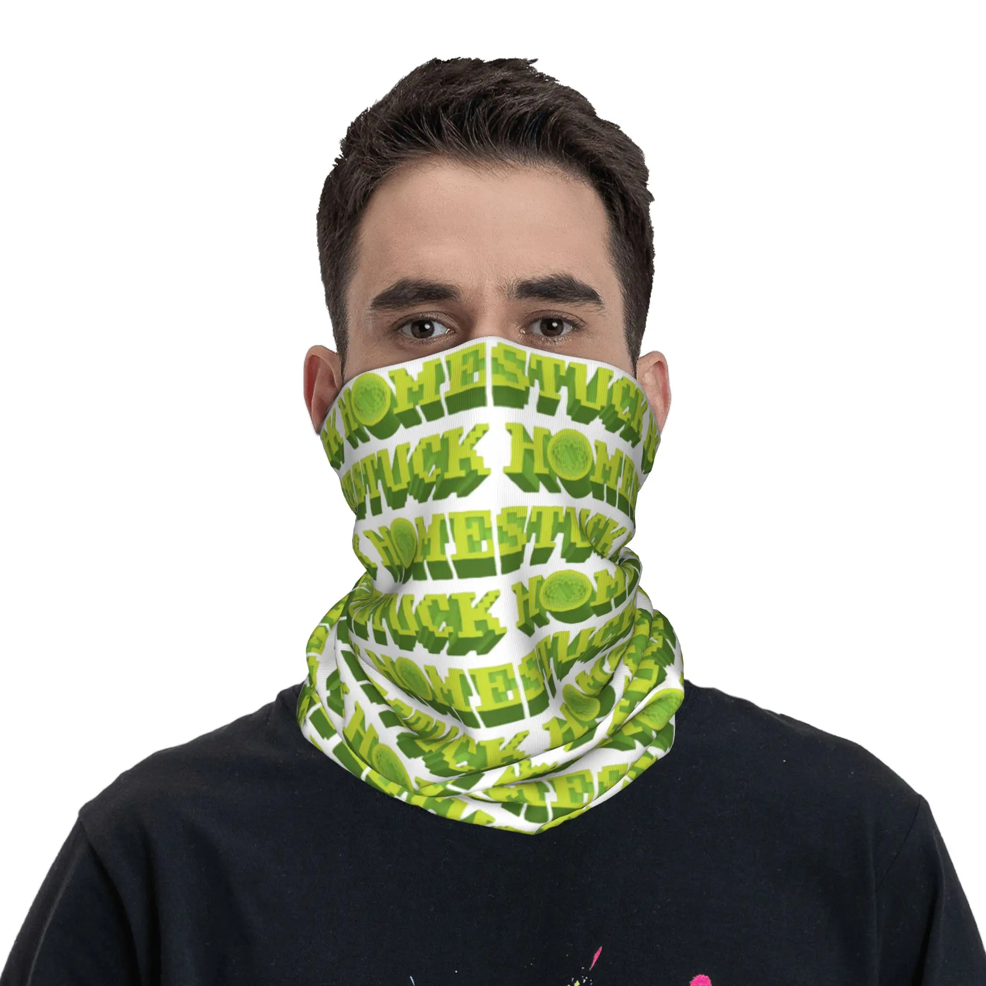 Homestuck Wheel Anime Bandana Neck Gaiter Printed Magic Scarf Warm Headband Outdoor Sports Unisex Adult Windproof