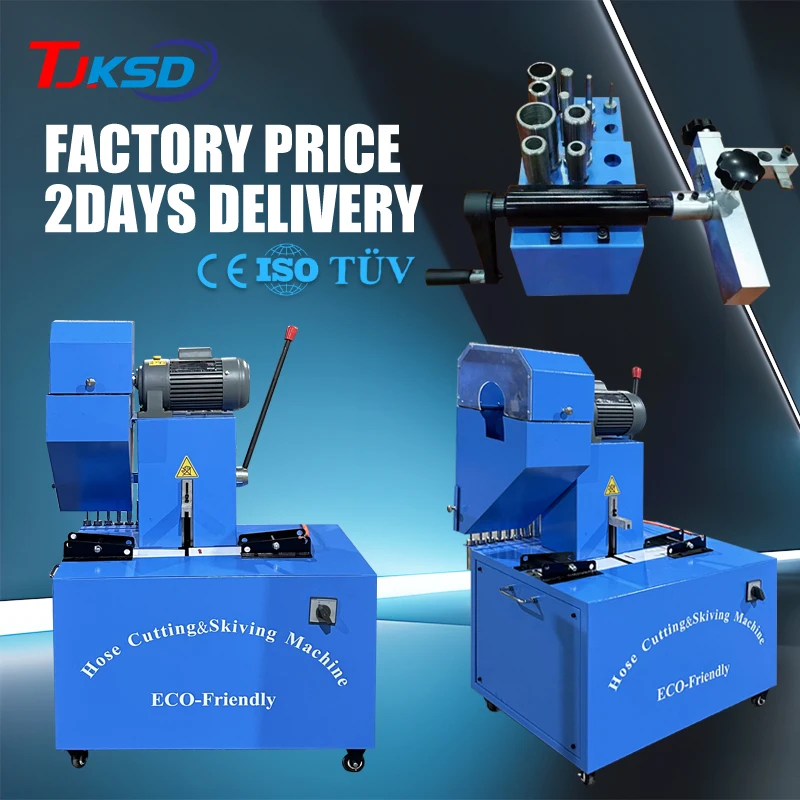 

CE 1/4-2inch 4sp Layers Wire Hose Crimping Machine Hydraulic Hose Skiving Machine Hose Cutting Machine