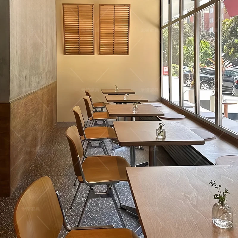 Internet celebrity cafe table and chair combination milk tea dessert snack shop leisure table and chair light food shop