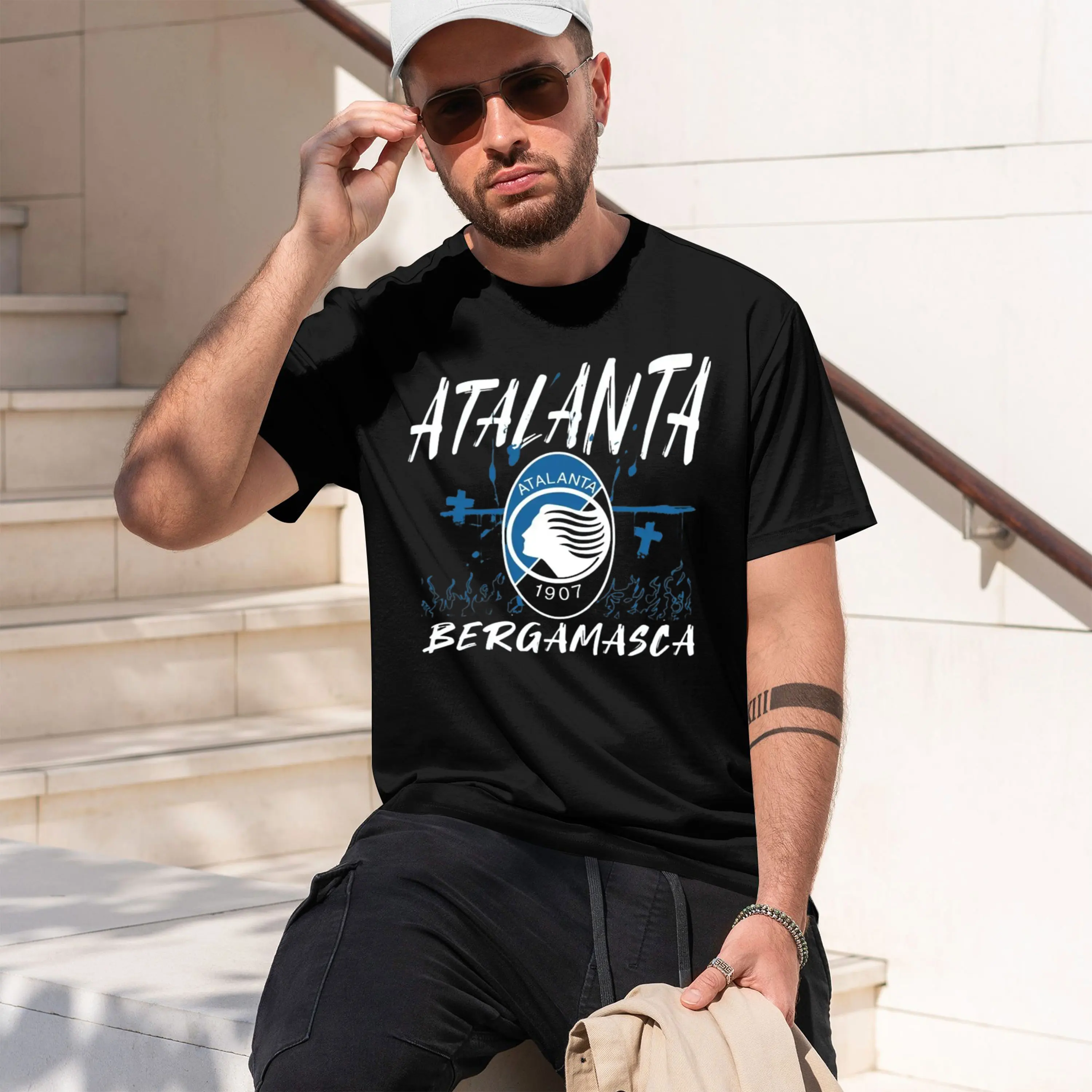 Atalanta T shirt Bergamasca Calcio La Dea Gli Orobi Nerazzurri Bergamo long or short sves vintage Washed Casual Soft 2026 New Mo