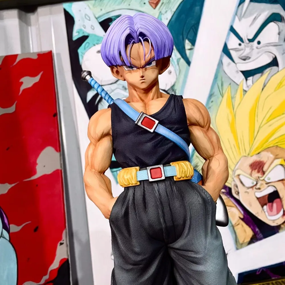 26cm Anime Dragon Ball Z Fighters Trunks Two heads Action Figures PVC Statue Collection Model Toys Gifts