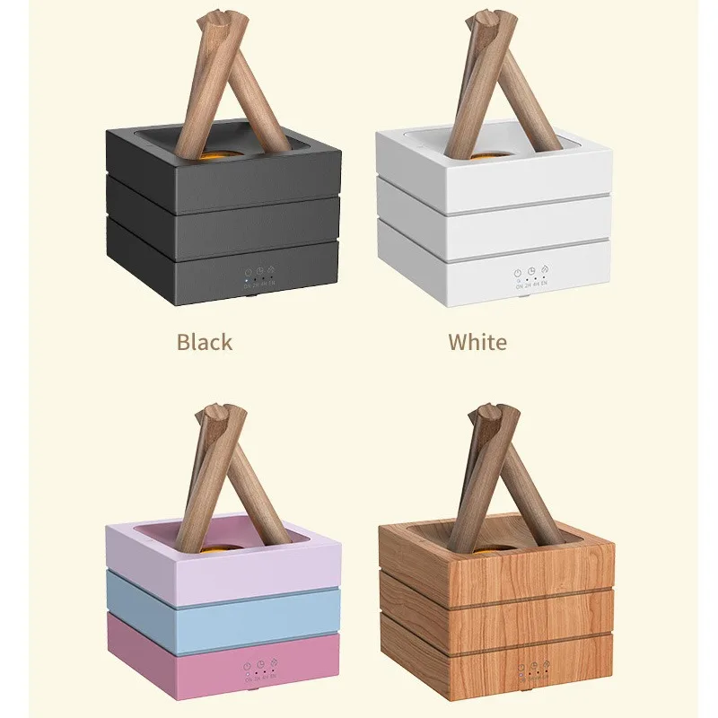 محاكاة لهب النار المرطب الثقيلة حجم الضباب سطح المكتب المنزلي في الغلاف الجوي الملون آلة الروائح الزيتية العطرية