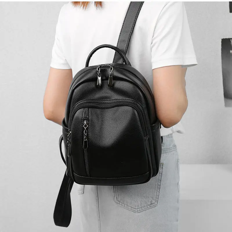 For Women 2024 New Versatile Fashion Casual Backpack Korean Ins Style Student School Large Capacity Travel Bag Ani