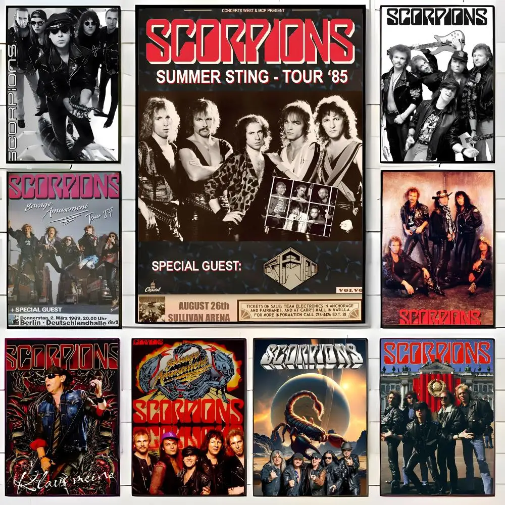 Legendary Band S-Scorpions Poster Wall Art Print Decorative Mural Home Decor Gift Unframed