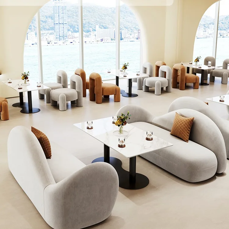 

Dessert, negotiation, leisure, tables and chairs, combination, booth, sofa