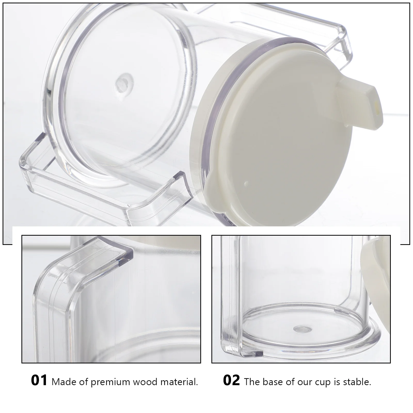 Tasse à boisson épaisse et Durable, anti-pill, Design en bec de canard, cadeau parfait, pendaison de crémaillère, tasse en plastique à Double poignée