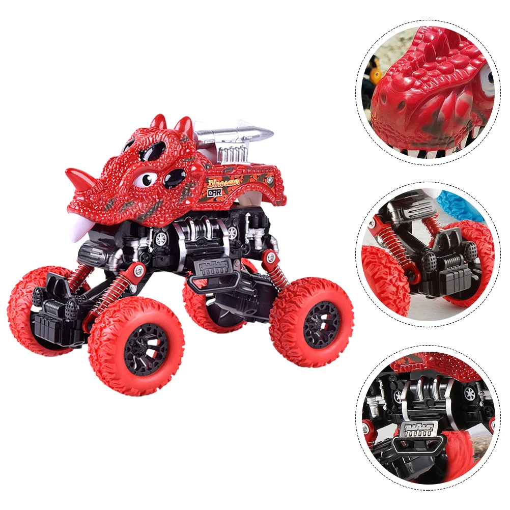 

Dinosaur Car Pull-back Vehicle Toy Four Wheel Drive Push and Go Plastic