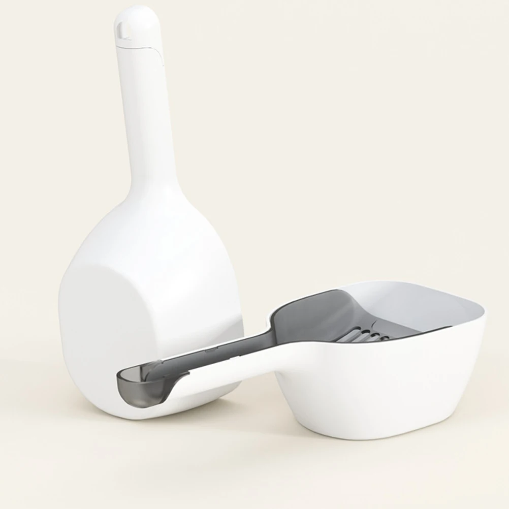 Cat Litter Scoop Scooper Pet Shovel Multifunction Accessories Holder Plastic Reusable