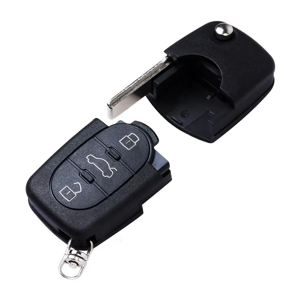 Keyecu Remote Car Key Fob 433MHz for Audi A6 1998 1999 2000 2001 2002 2003 2004 TT 2002-2006,4D0 837 231 K, 4D0837231K