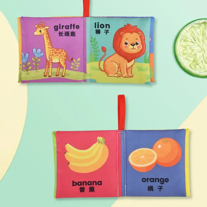 Soft Cloth Book For Babies Touch And Feel Crinkle Cloth Books Early Education Farm Toy Touch And Feel Crinkle Cloth Books