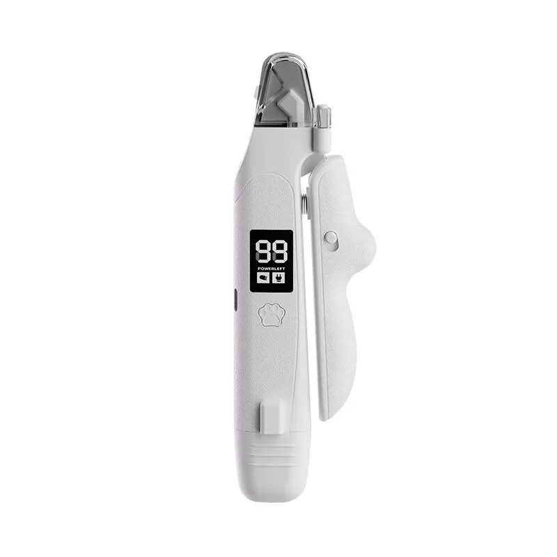 Pet Nail Trimmer and Polisher All-in-One Multifunctional Digital Display Battery Pet Puppy Electric Nail Trimmer Tool
