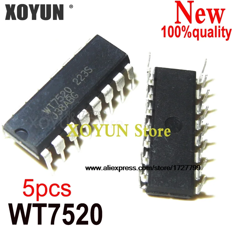 (5piece) New WT7520 7520 WT7527S DIP-16