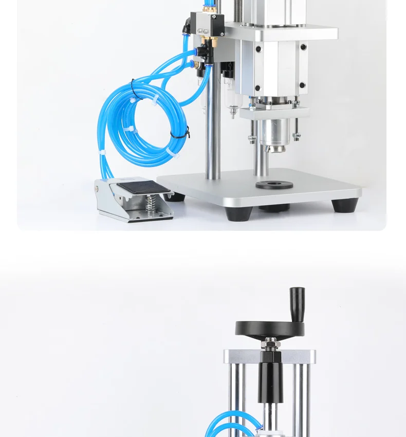 Desktop Semi-Auto Vial Sealing Machine Injec tion Glass Oral Liquid Bottle Ampou