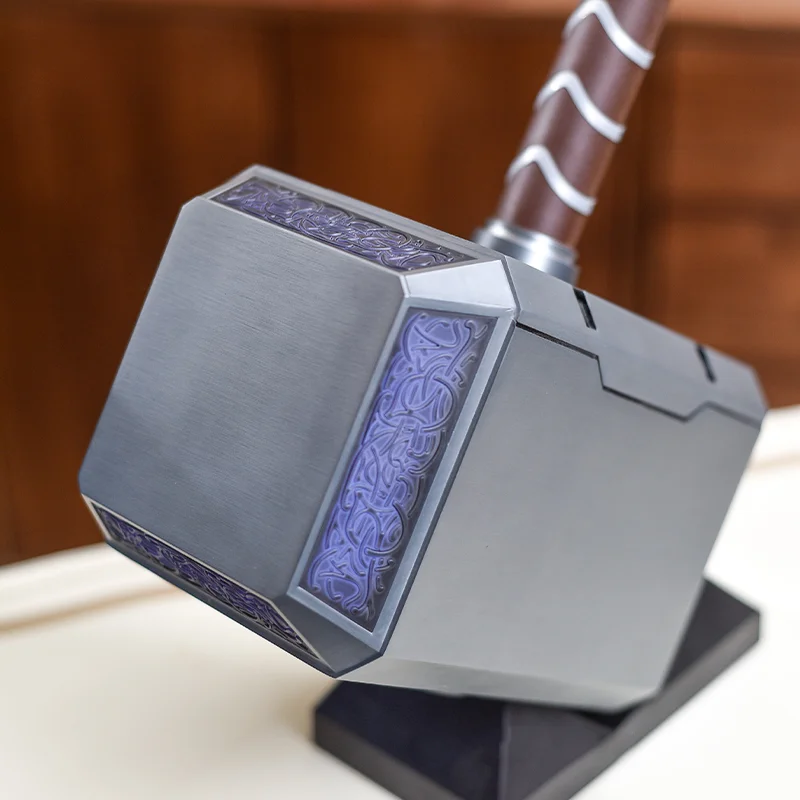 Thor's Hammer The Avengers Superhero Weapon All-metal Alloy 1:1 Model Solid Large Thor Hammer Model To Give Boys Christmas Gifts