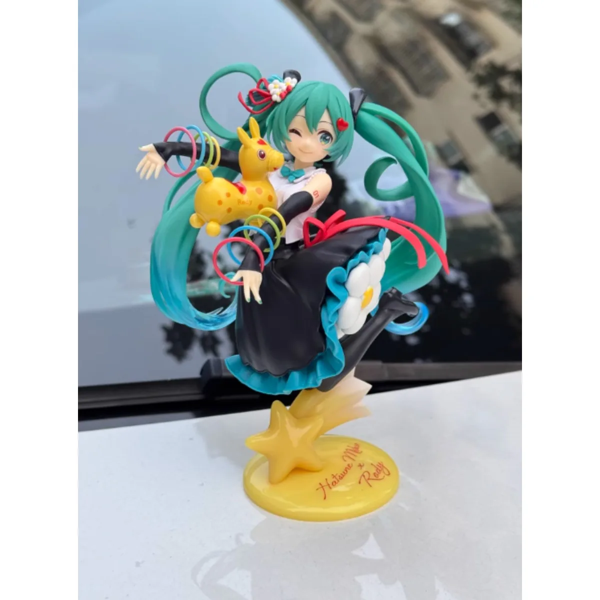 

21 см Хацунэ Мику прыгающая лошадь милый стиль аниме фигурка памятный день подарок ПВХ коллекция модель куклы игрушки