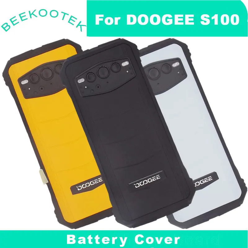 

New Original DOOGEE S100 Battery Cover Back Cover Housing With Fingerprint Receiver Side Cable FPC For DOOGEE S100 Smart Phone