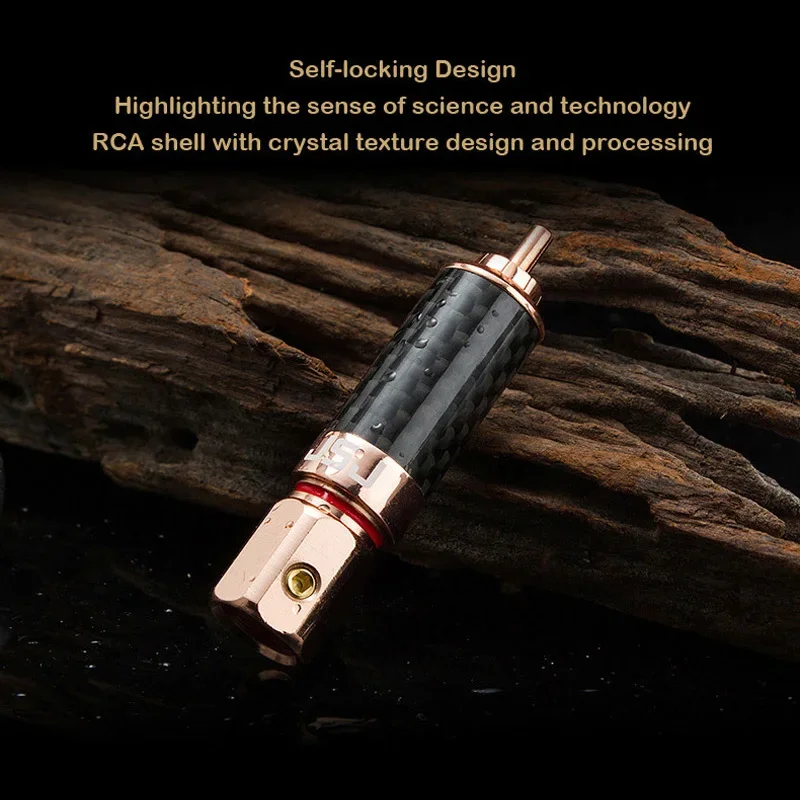 Медный позолоченный RCA Lotus аудио-видео коаксиальный кабель для звуковой карты, головка усилителя динамика