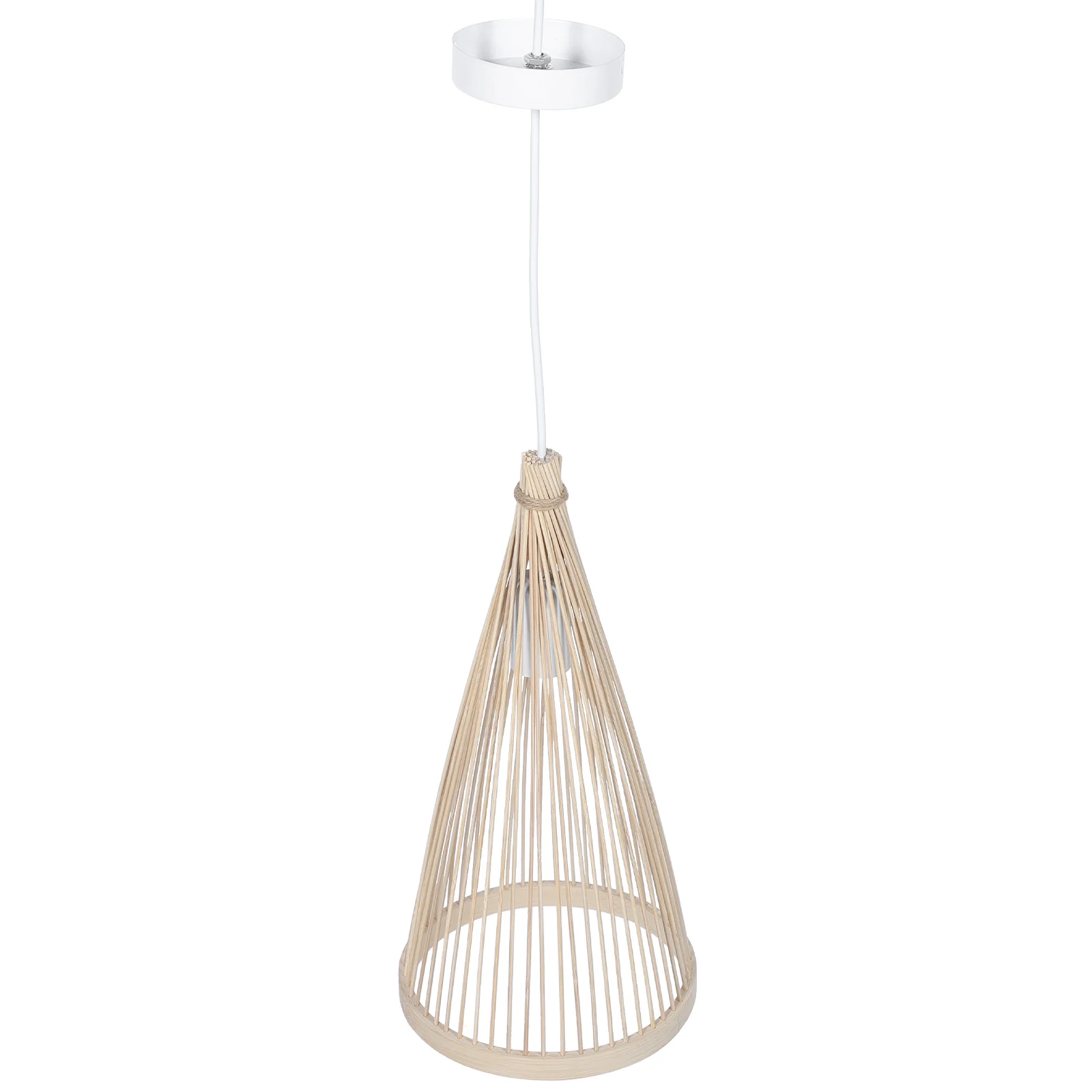 

Bamboo Woven Lampshade Vintage Decorative Pendant Light Cover Style Home Hotel Restaurant Solar Lighting Outdoor