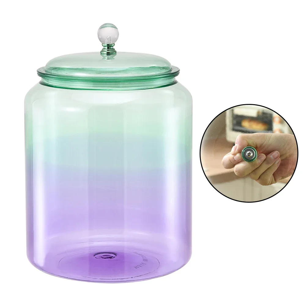 Kitchen Container Airtight Glass Jar Kitchen Counter Dust-proof Storage Thick Glass Construction For Dried Goods