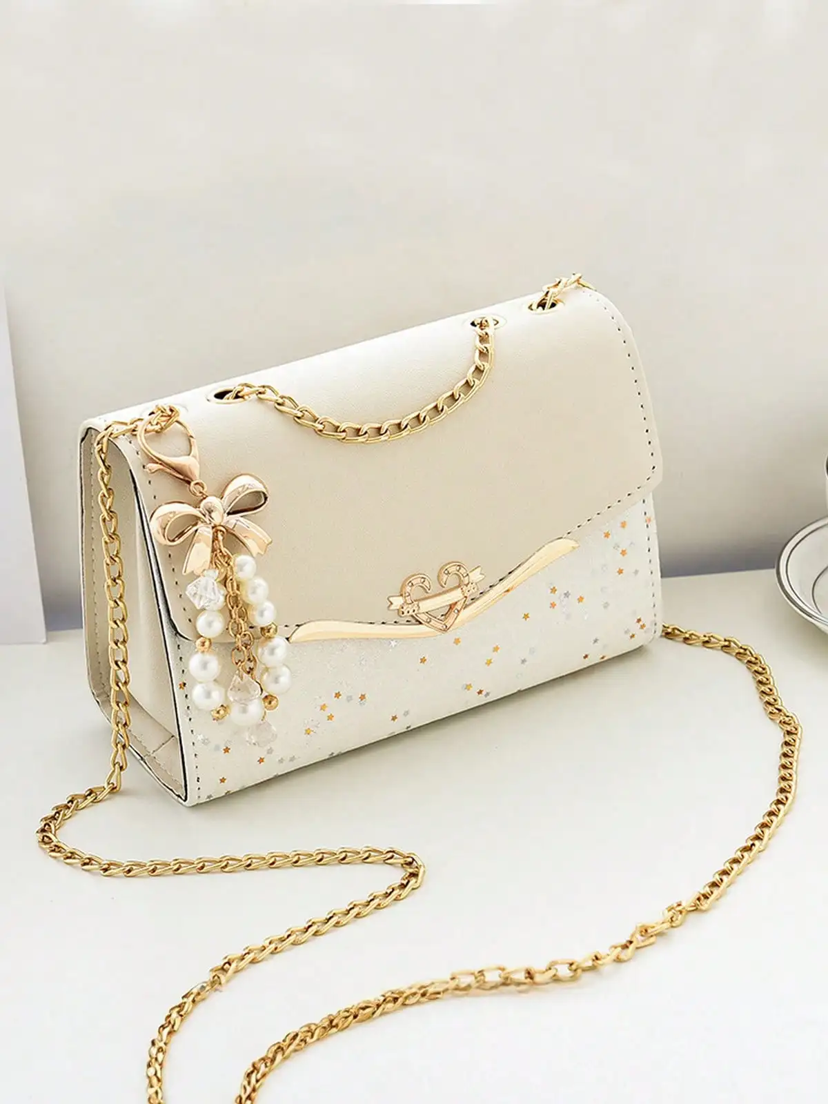 

Women's Valentine's Day Shoulder Bags Fashion Flap Crossbody Bags Beautiful And Chic Chain Shoulder Strap Handbags Daily Use Wallet For Wife