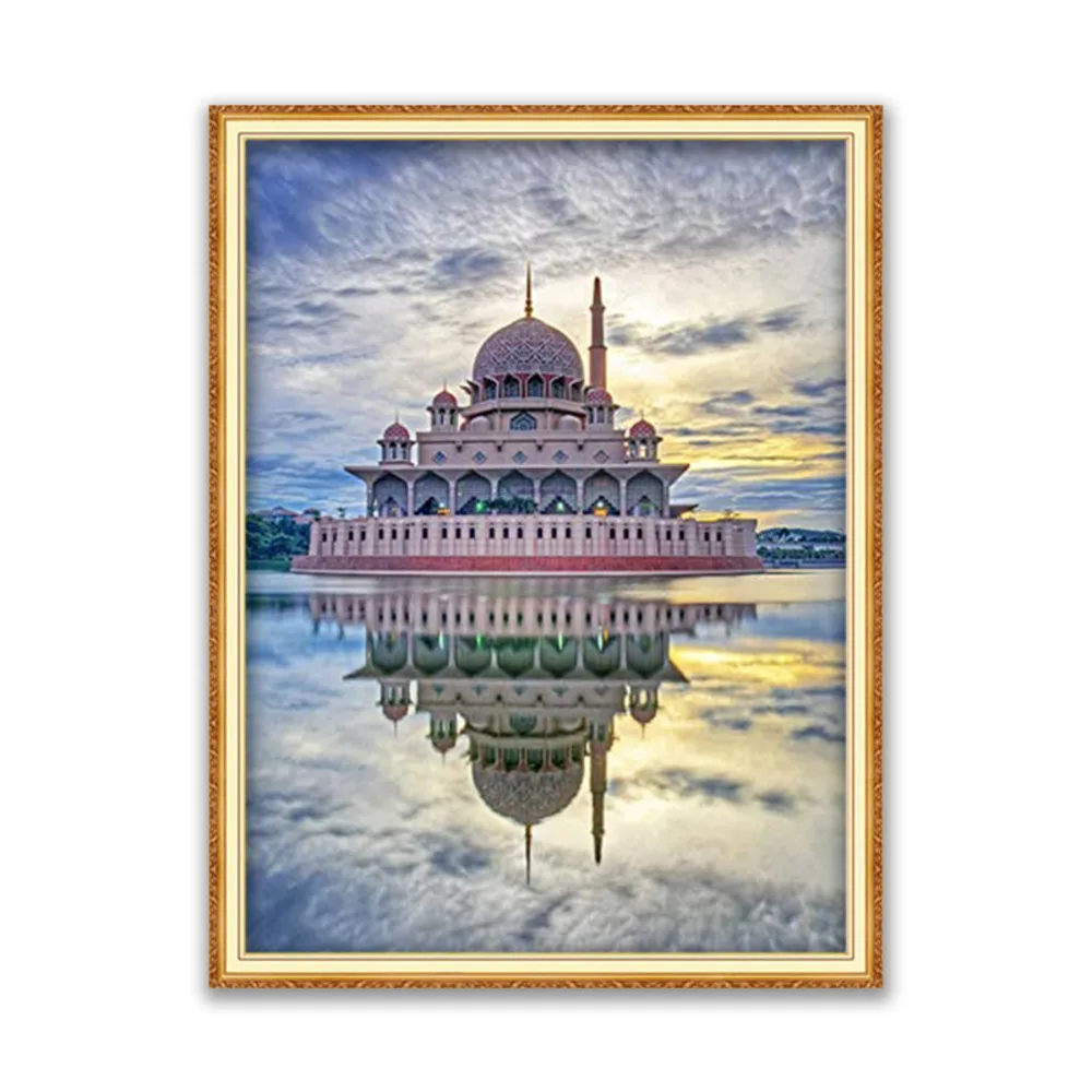 Region Islam DIY 11CT Cross Stitch Embroidery Kits Needlework Craft Set Cotton Thread Printed Canvas Home Decoration New Design