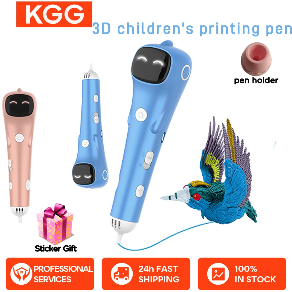 

2025 3D Pen 3D Drawing Pen Low Temperature PCL Filament Anti-Scald Digital Display DIY 3D Printing Pen For Girls Boys Gift Toys