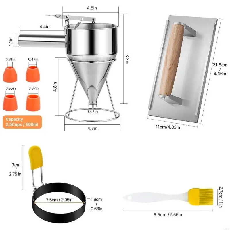 G8TC Pastes Dispenser Caking Fendel Fendels Nevanless Steel для вафлей и пирожных