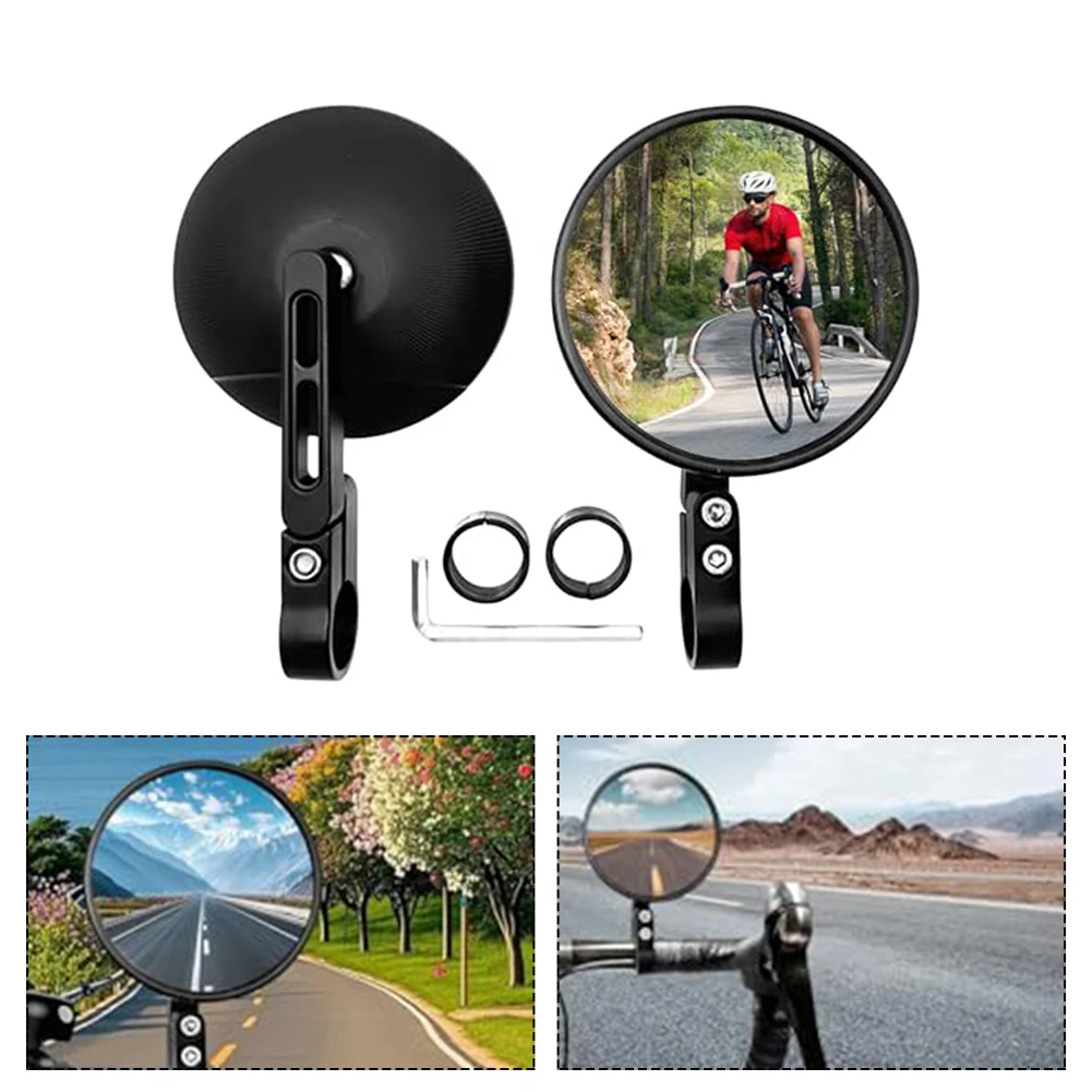 Daily Commuting 360 Rotatable Mirror Adjustable Motorcycle Mirror 18*2.5cm Waterproof Features Wide Compatibility