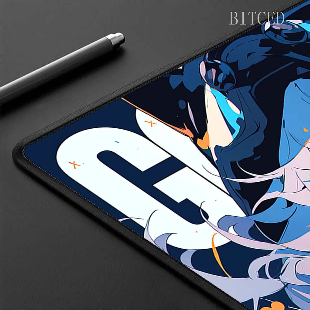 450x400 Premium Gaming Mouse Pad Ultrafine Surface High Elastic Non-slip Bottom Mouse Mat Anime Girl Speed Mousepad Keyboard Mat