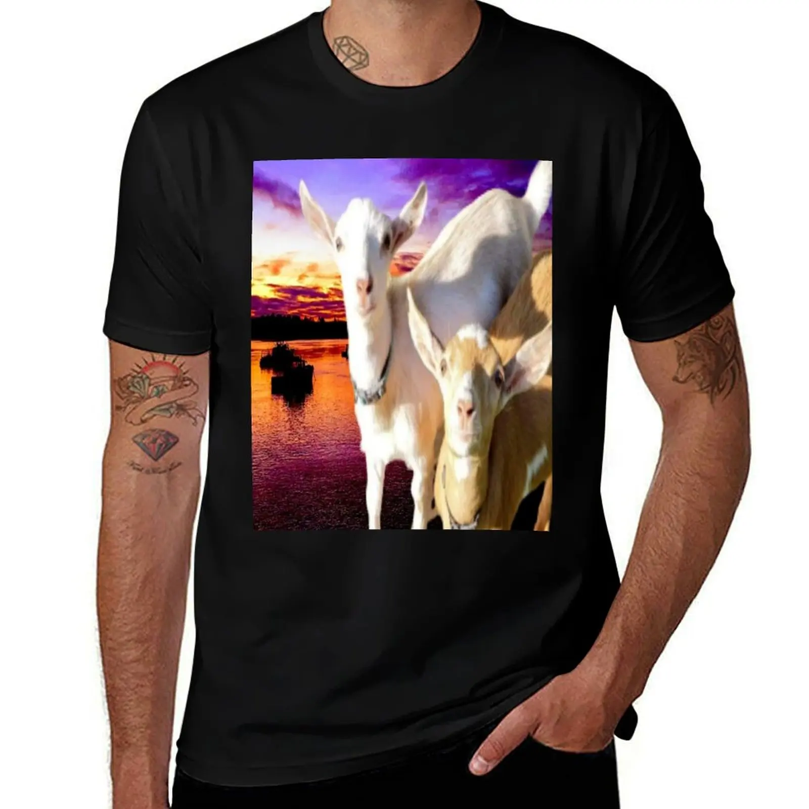

Cute Goats! T-Shirt graphic t shirts for man t shirt man plain T-Shirt