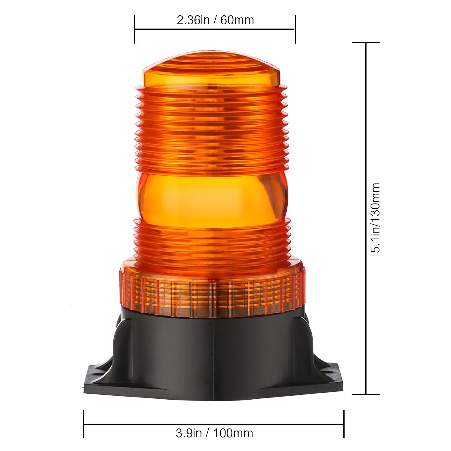 30 W LED-Hochleistungs-Notfallwarnblitz, Blitzlicht für Gabelstapler, Schulbus, bernsteinfarben, blau, rot