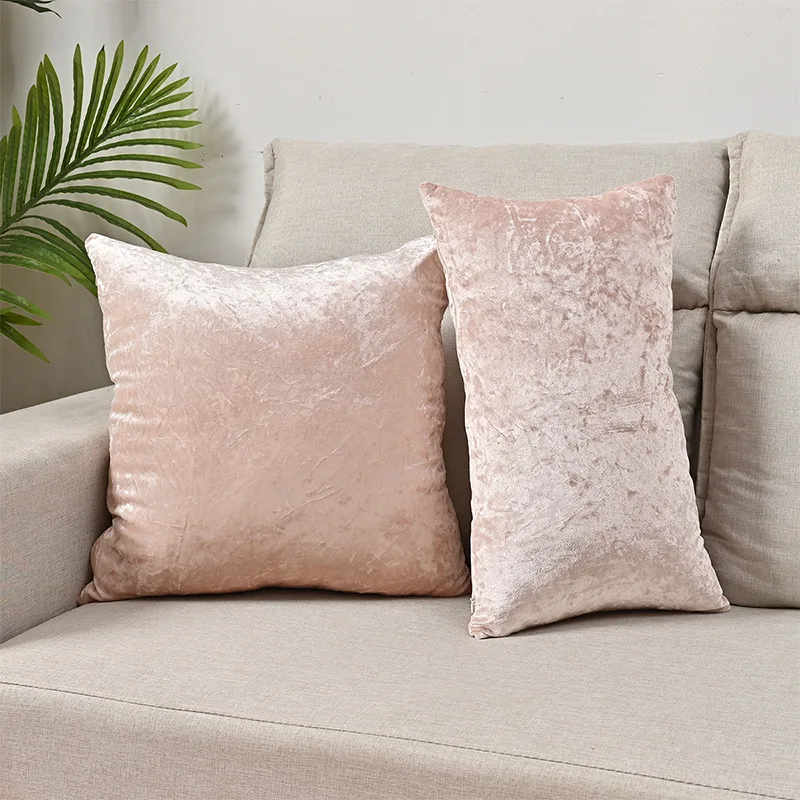 Ice Velvet Cushion Cover Pillowcase Soft Comfortable Decorative Cushions Cover for Sofa Nordic Style 30X50 45X45 50X50CM